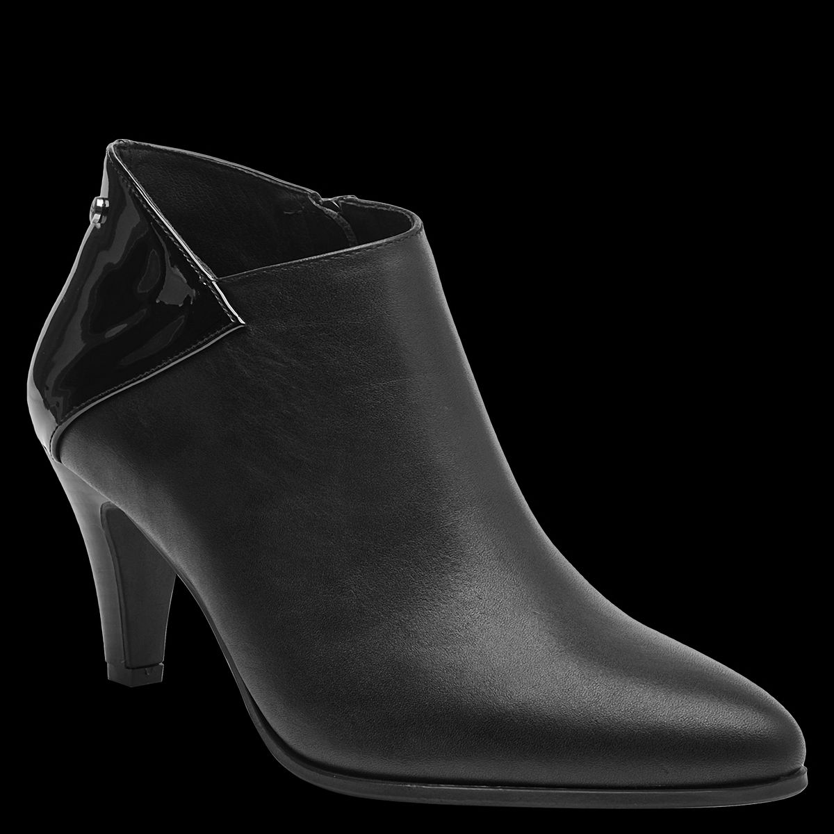 BRUNO ROSSI - Botín Mujer Cuero Negro Bruno Rossi