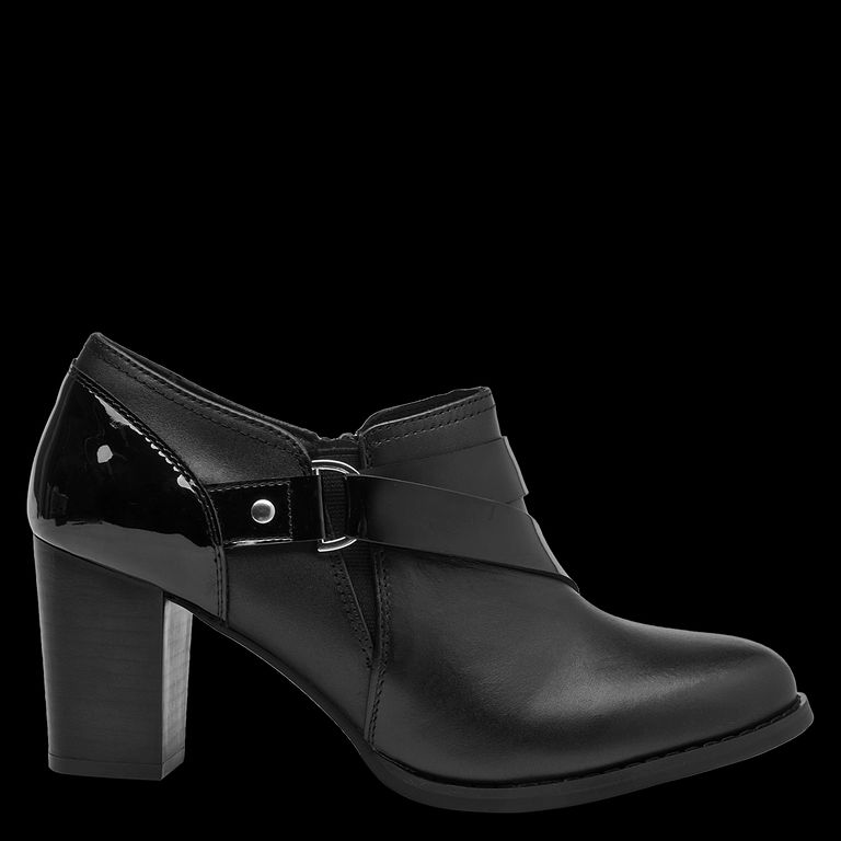 BRUNO ROSSI Zapato Casual Mujer Cuero Negro
