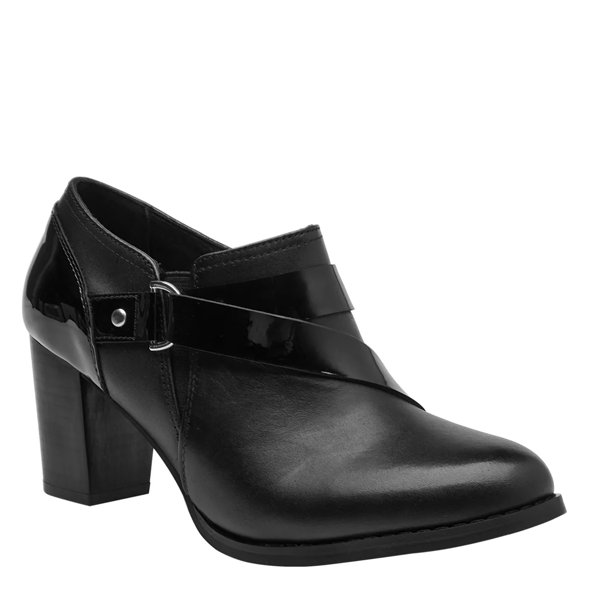 BRUNO ROSSI - Zapato Casual Mujer Cuero Negro Bruno Rossi