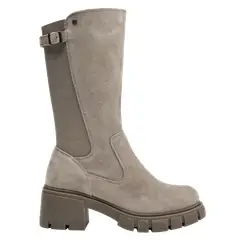 BRUNO ROSSI - Bota Mujer Cuero Beige