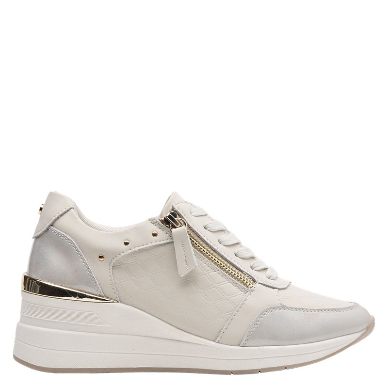 BRUNO ROSSI - Zapatilla Urbana Mujer Beige Bruno Rossi