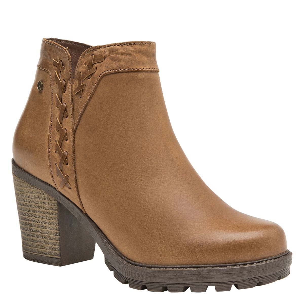 BRUNO ROSSI - Botín Mujer Cuero Café Bruno Rossi