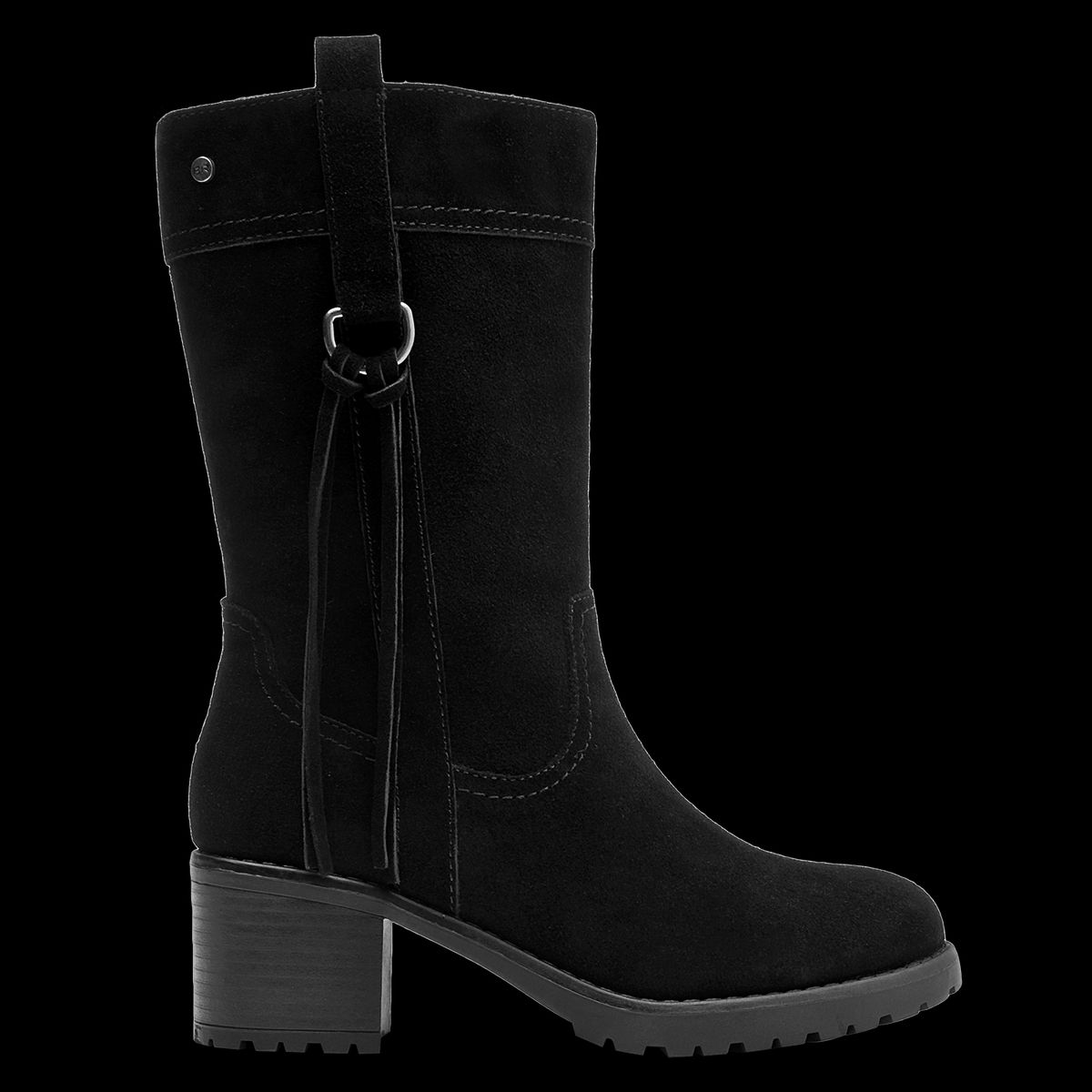 BRUNO ROSSI - Botín Mujer Cuero Negro Bruno Rossi