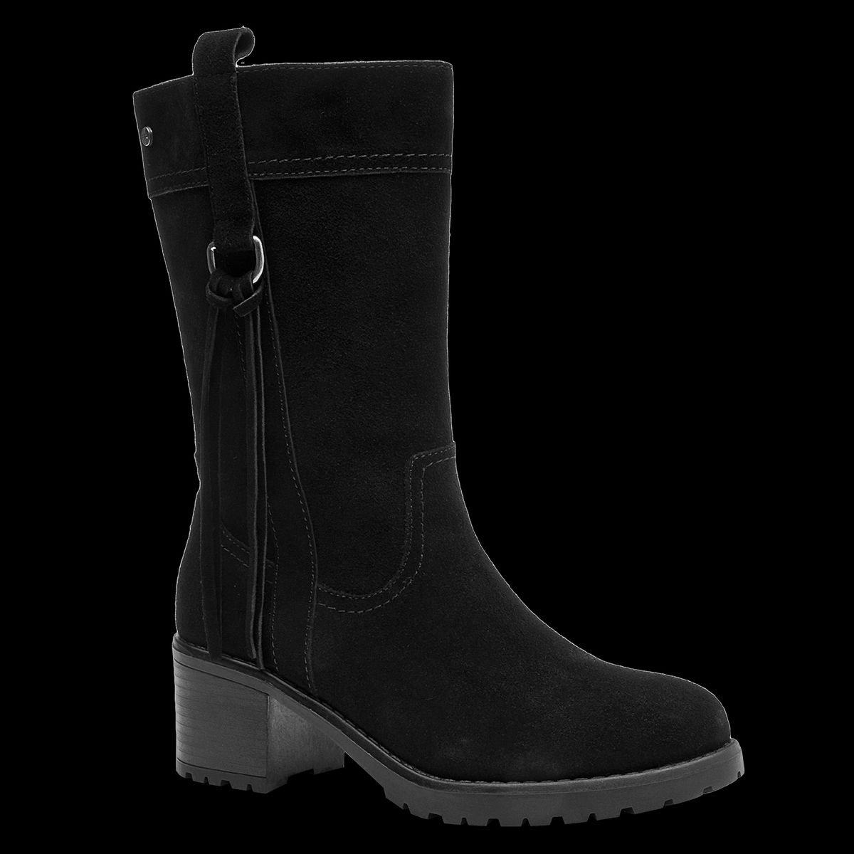 BRUNO ROSSI - Botín Mujer Cuero Negro Bruno Rossi