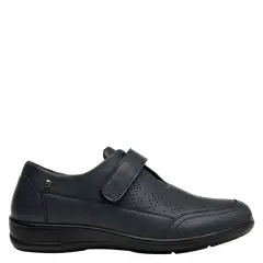 BRUNO ROSSI - Zapato Casual Mujer Cuero Azúl