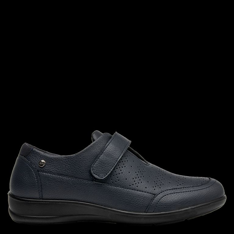 BRUNO ROSSI Zapato Casual Mujer Cuero Azul