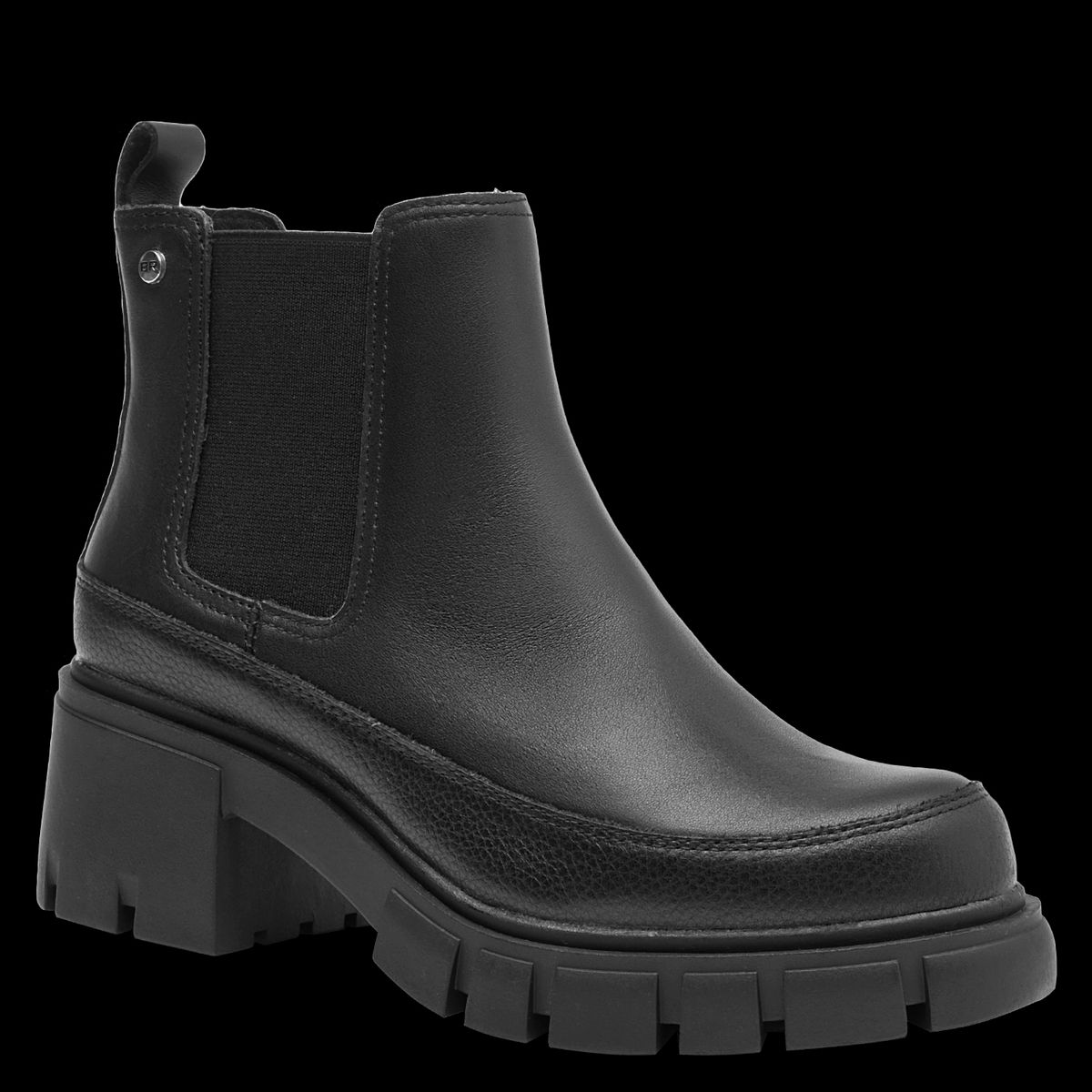 BRUNO ROSSI - Botín Mujer Cuero Negro Bruno Rossi