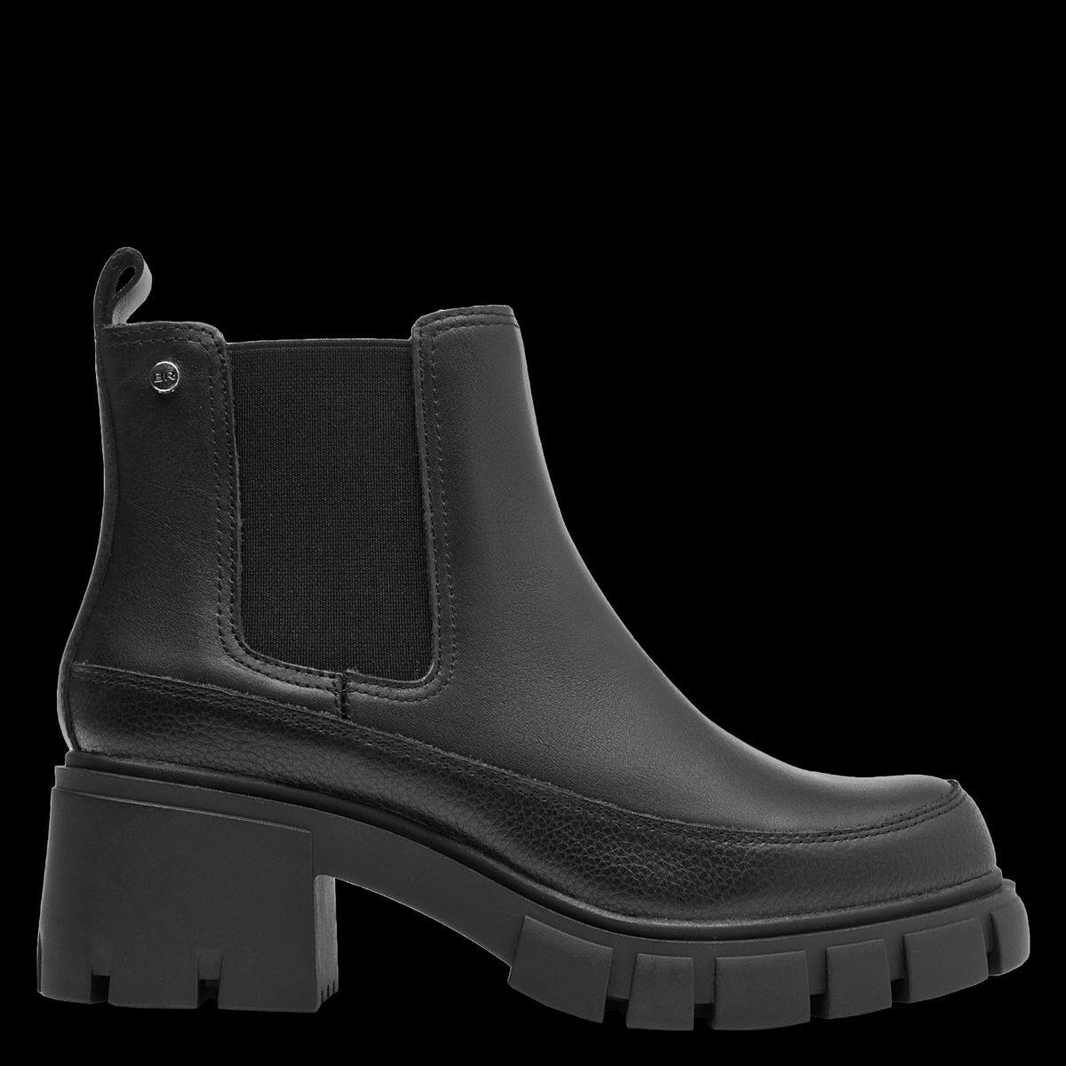 BRUNO ROSSI - Botín Mujer Cuero Negro Bruno Rossi