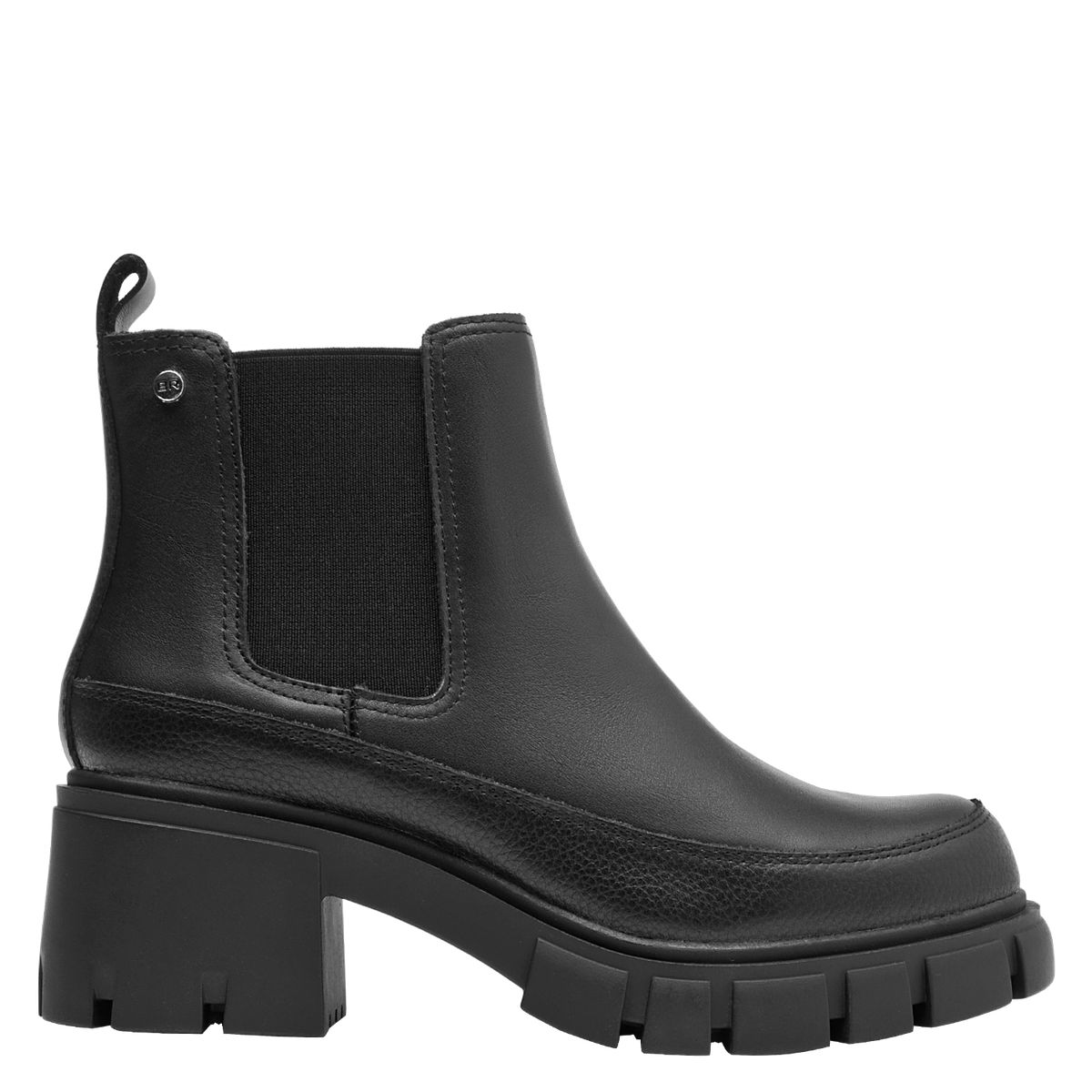 BRUNO ROSSI - Botín Mujer Cuero Negro Bruno Rossi