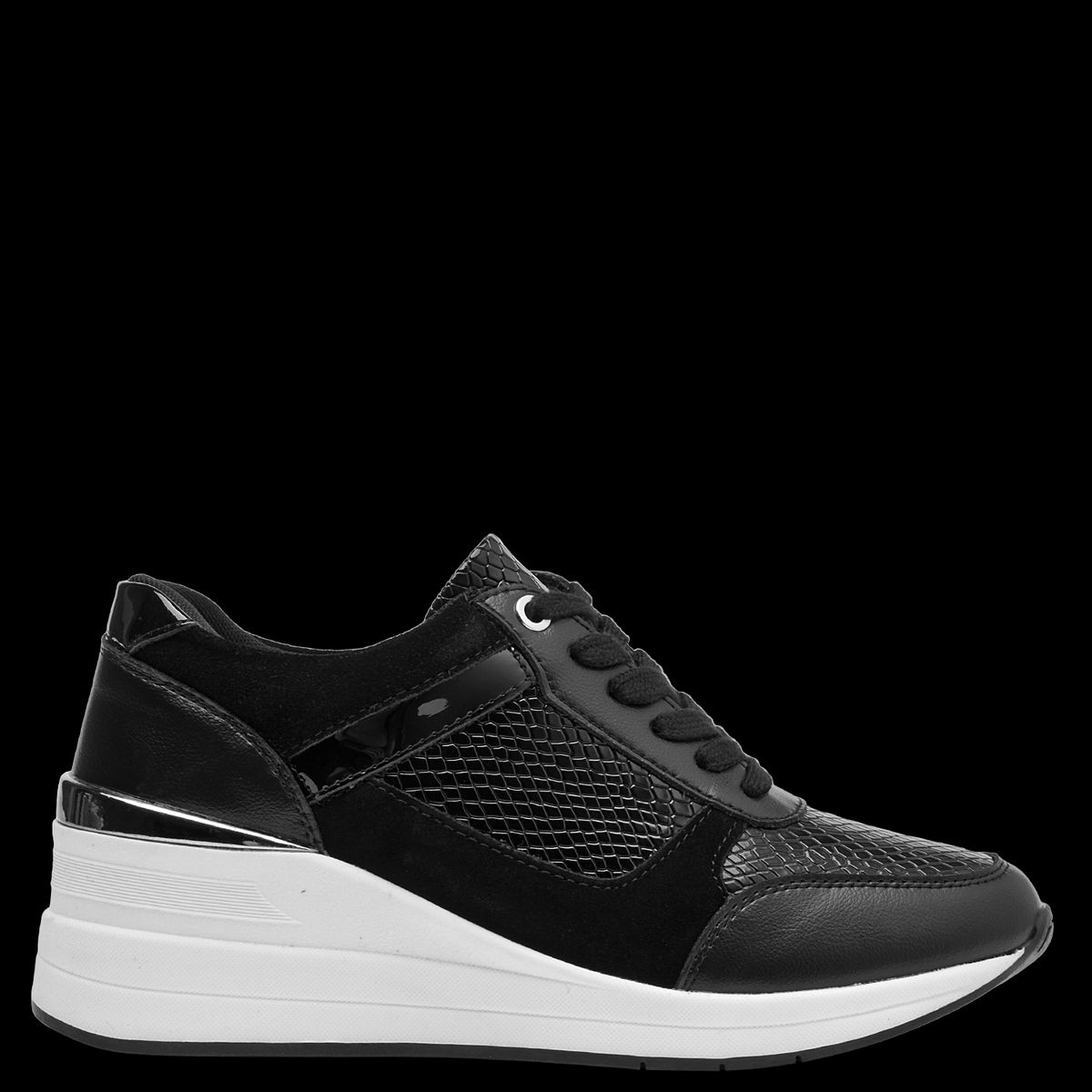 BRUNO ROSSI - Zapatilla Urbana Mujer Negro Bruno Rossi