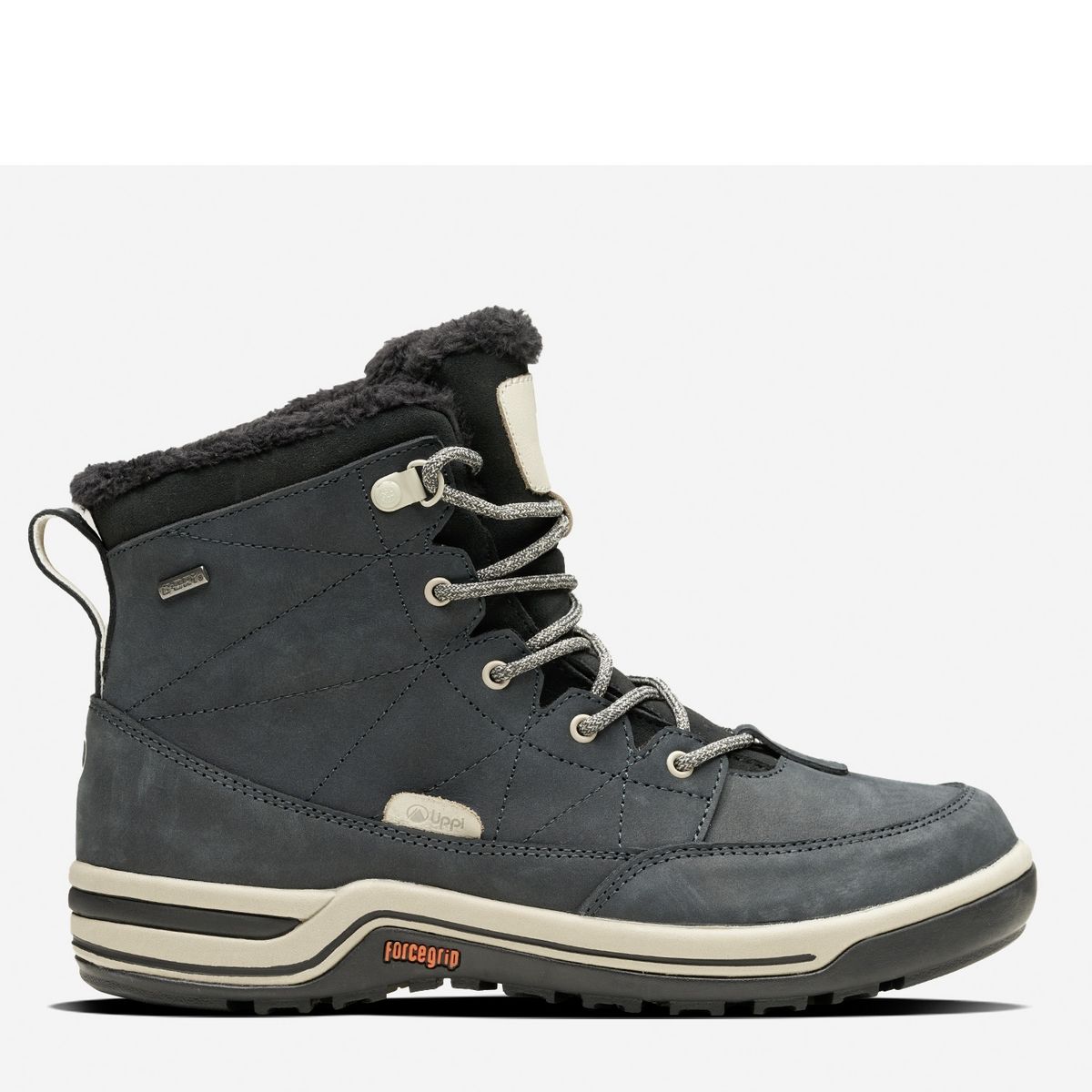 LIPPI - Native Midii Zapatilla Outdoor y Trekking Mujer Impermeable Cuero Negro Lippi