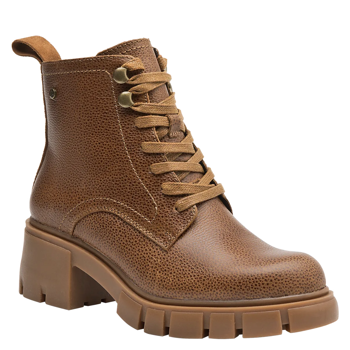 BRUNO ROSSI - Botín Mujer Cuero Café Bruno Rossi