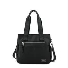 AMPHORA - Cartera Tote Tres Divisiones Adelina Negro Especial