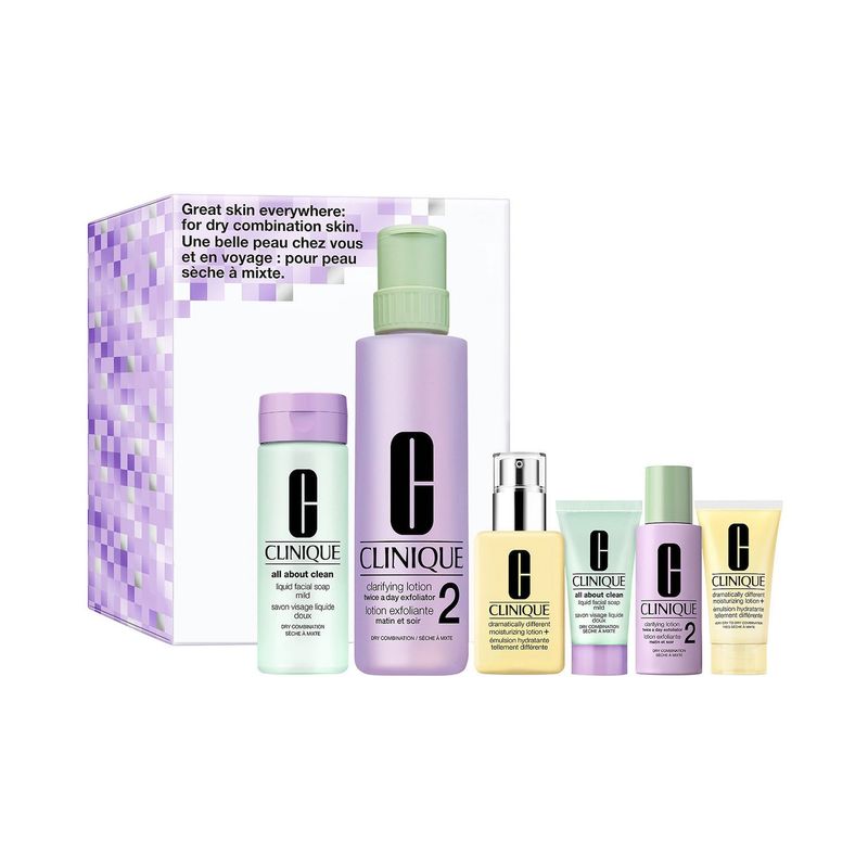 CLINIQUE - Set Rutina 3 Pasos: Piel Mixta-Seca Clinique