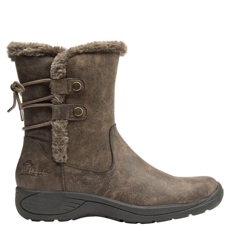 PANAMA JACK - Bota Mujer Cuero Café  Panama Jack