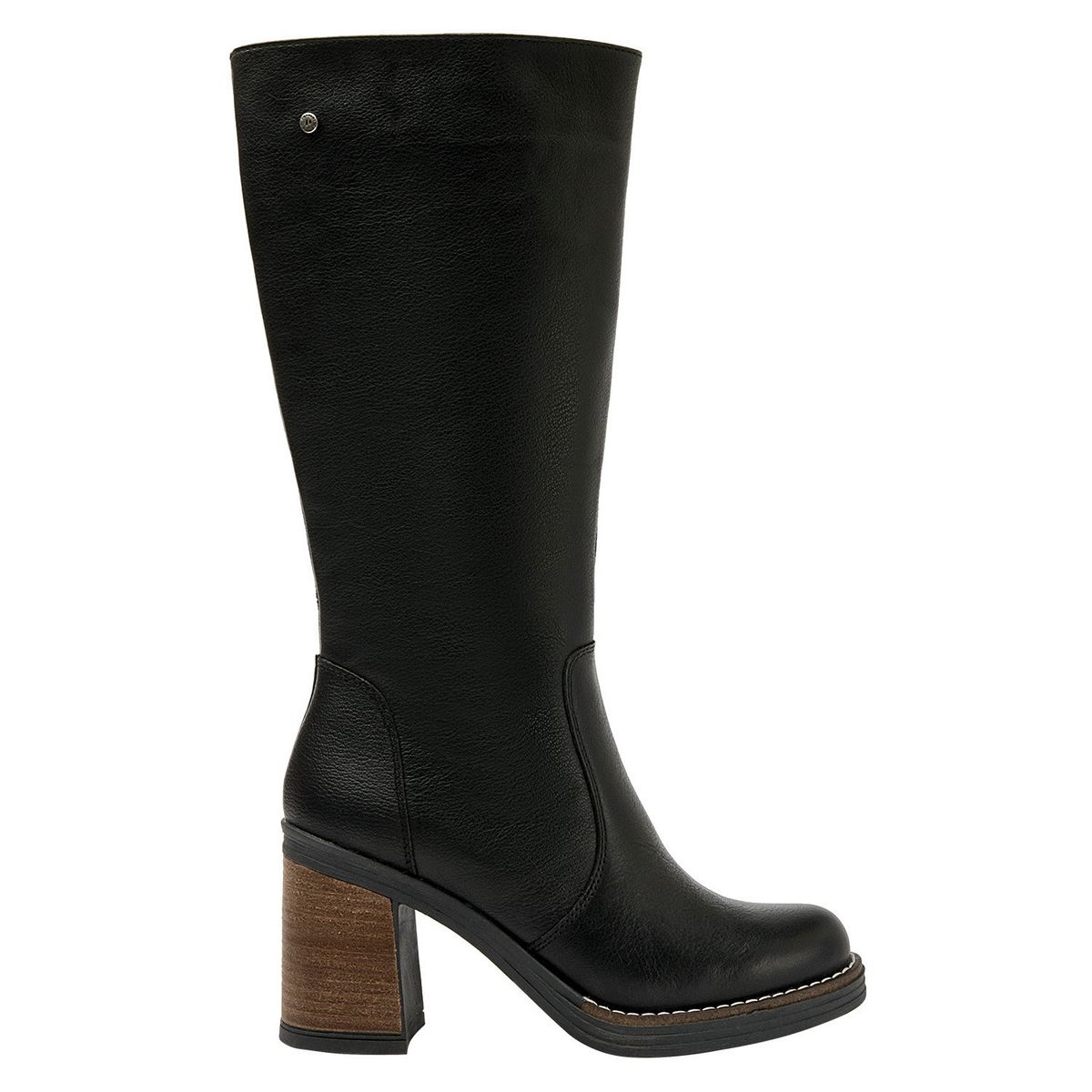 POLLINI - Bota Mujer Cuero Negro Pollini