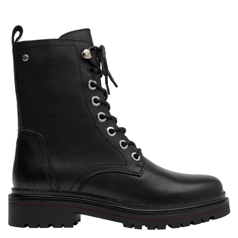 POLLINI - Botín Mujer Cuero Negro Pollini