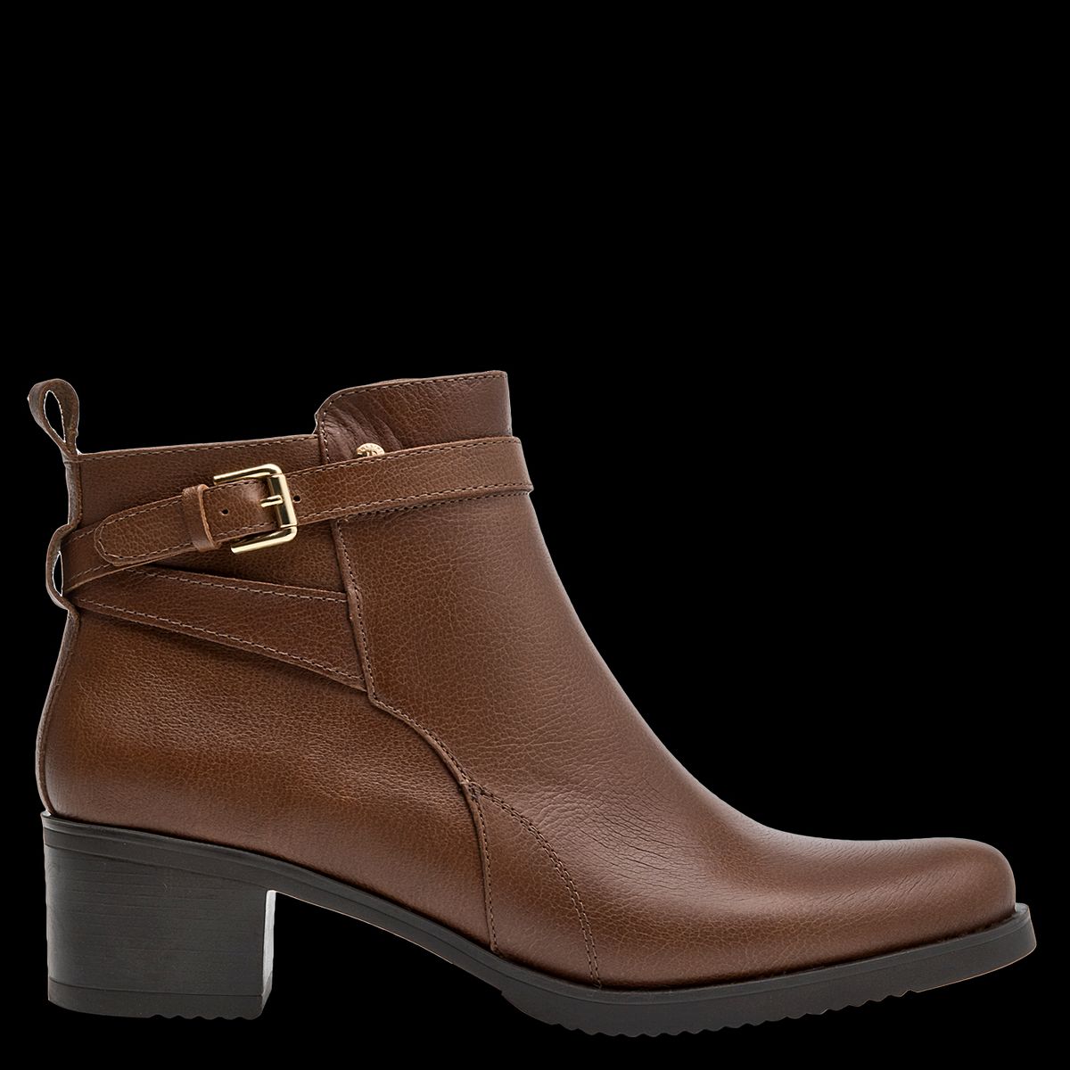 POLLINI - Botín Mujer Cuero Café Pollini