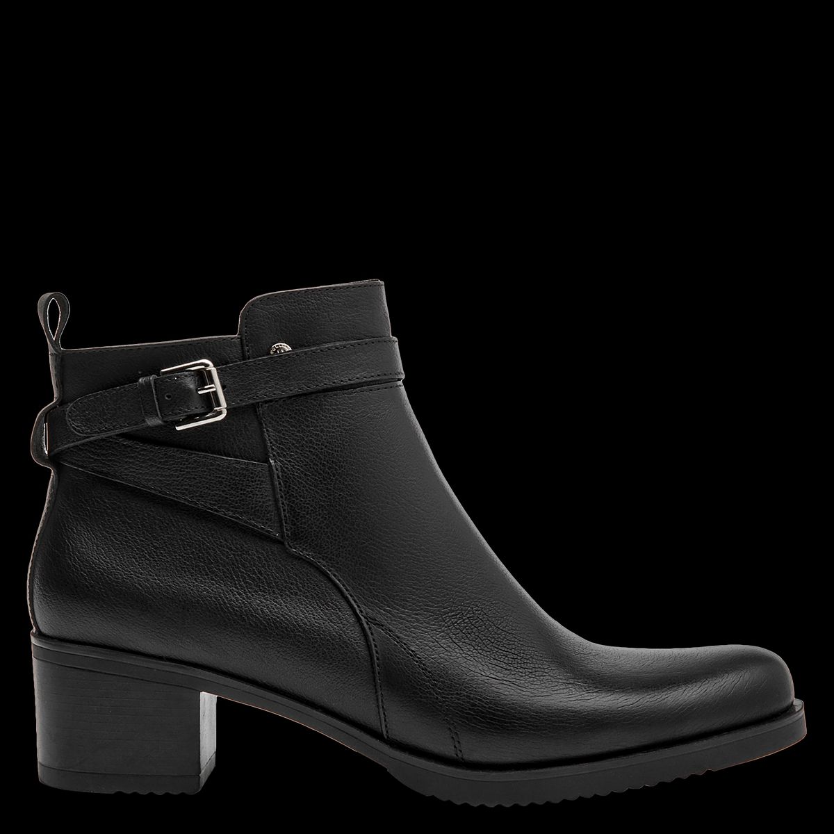 POLLINI - Botín Mujer Cuero Negro Pollini