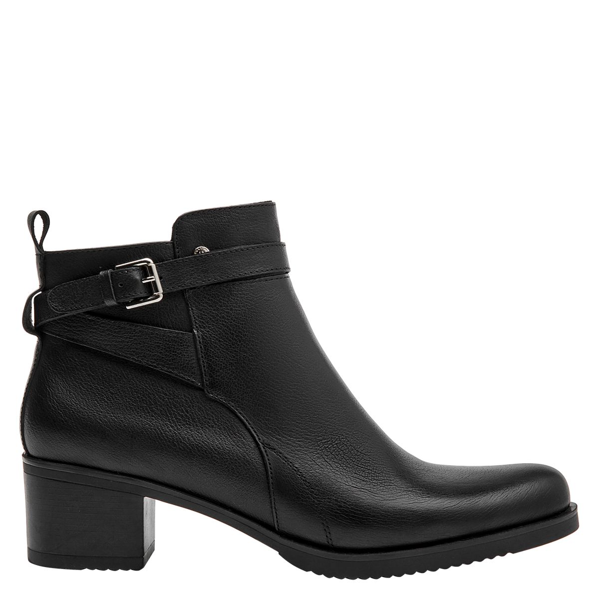 POLLINI - Botín Mujer Cuero Negro Pollini