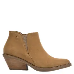 POLLINI - Bota Vaquera Mujer Cuero Café