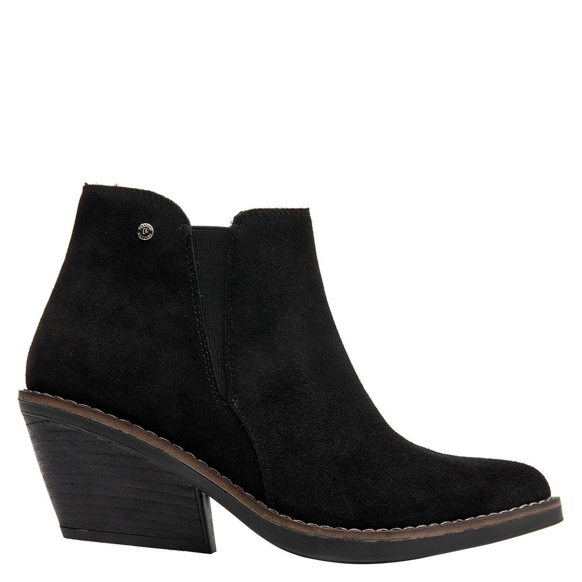 POLLINI - Botín Vaquero Mujer Cuero Negro Pollini