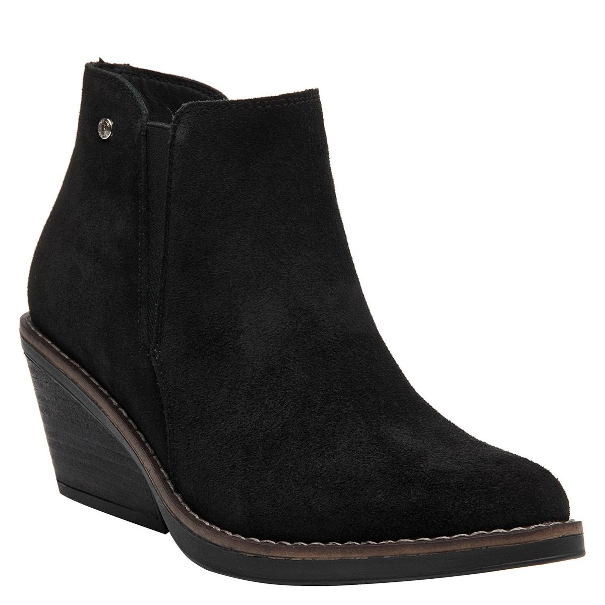 POLLINI - Botín Vaquero Mujer Cuero Negro Pollini