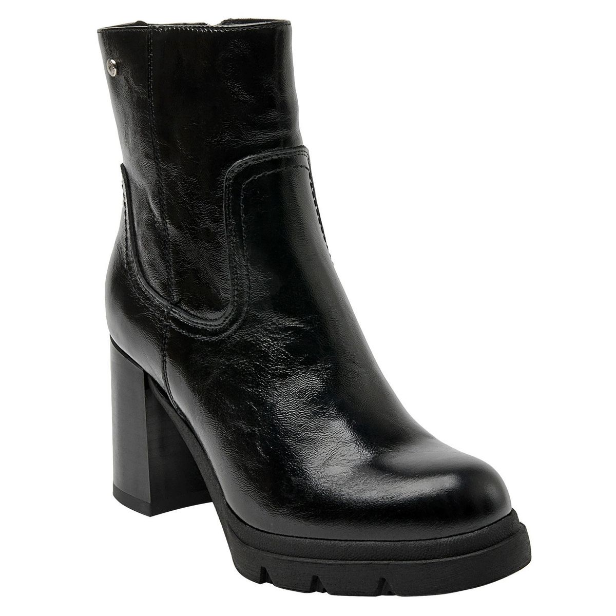 POLLINI - Botín Mujer Cuero Negro Pollini