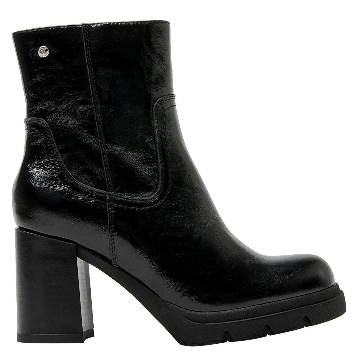 POLLINI - Botín Mujer Cuero Negro Pollini