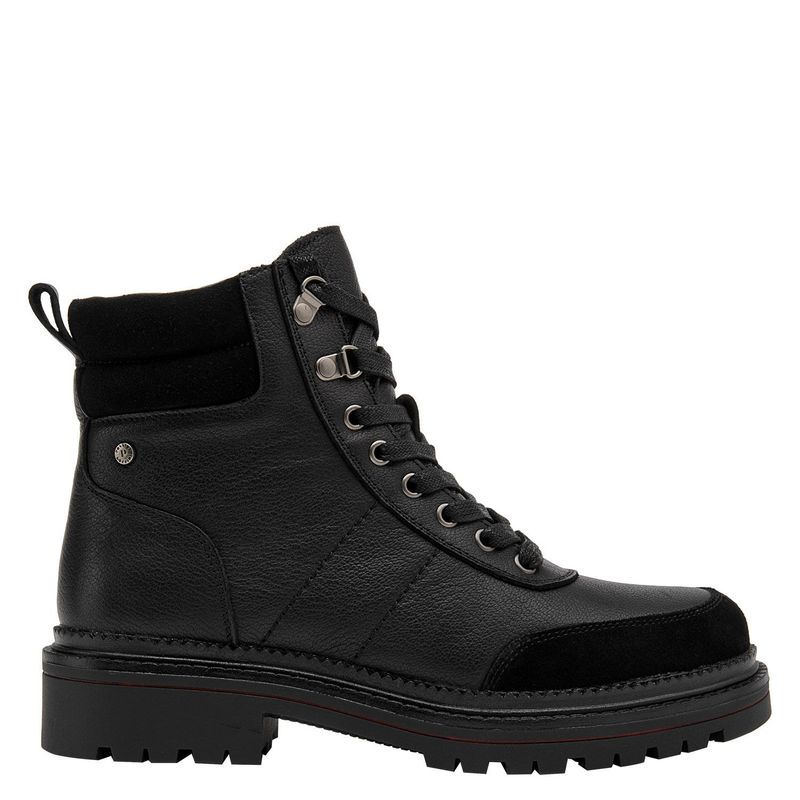 POLLINI - Botín Mujer Cuero Negro Pollini