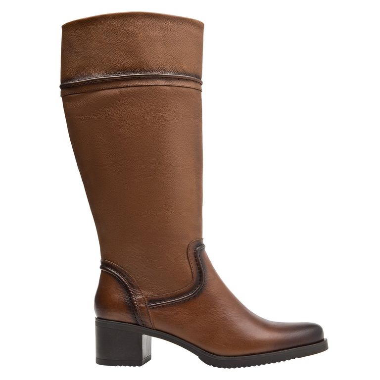 POLLINI Bota Mujer Cuero Café Pollini | Falabella Chile