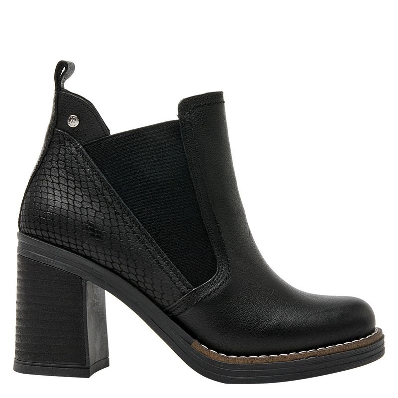 POLLINI - Botín Mujer Cuero Negro Pollini