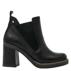 POLLINI - Botín Mujer Cuero Negro