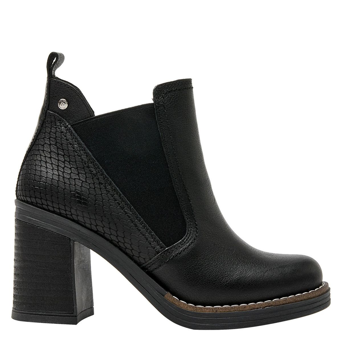 POLLINI - Botín Mujer Cuero Negro Pollini