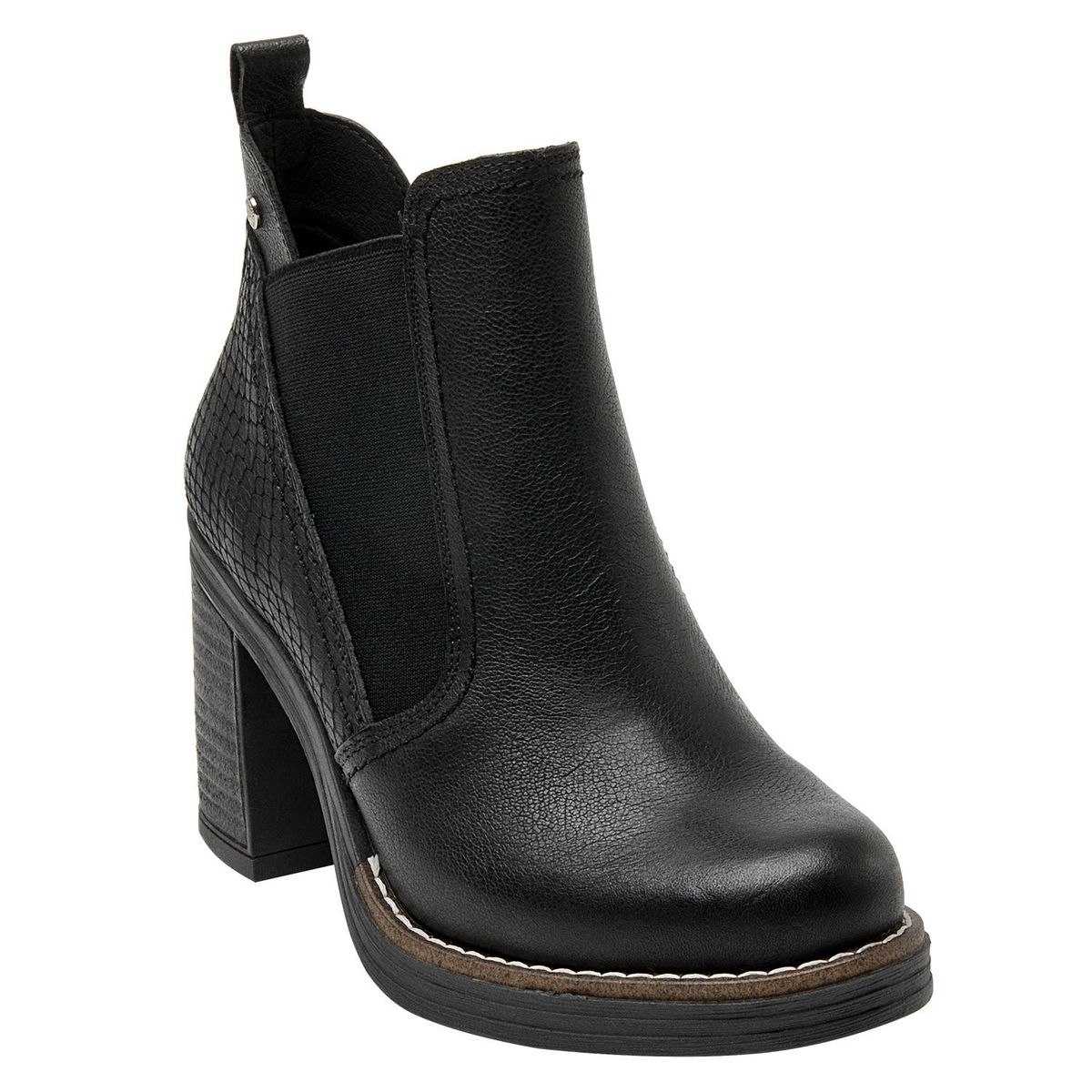POLLINI - Botín Mujer Cuero Negro Pollini