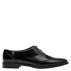 POLLINI - Zapato Casual Mujer Cuero Negro