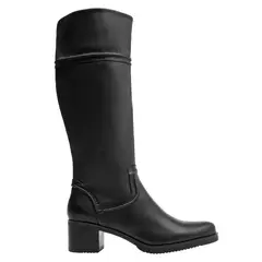 POLLINI - Bota Mujer Cuero Negro