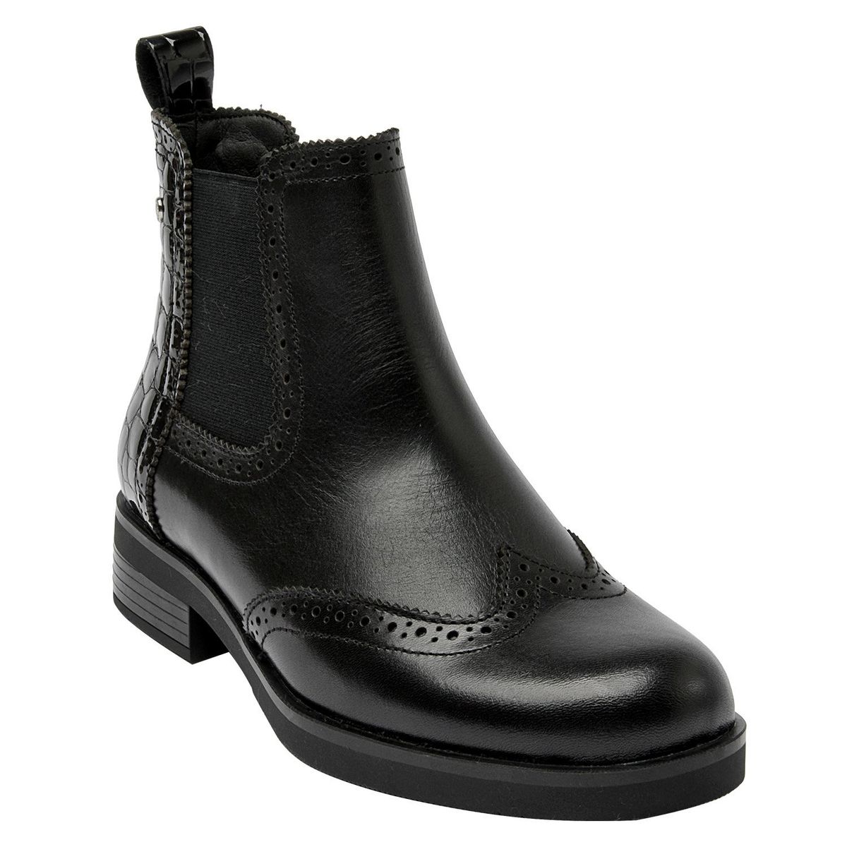 POLLINI - Botín Mujer Cuero Negro Pollini