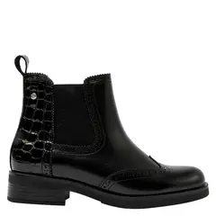 POLLINI - Botín Mujer Cuero Negro