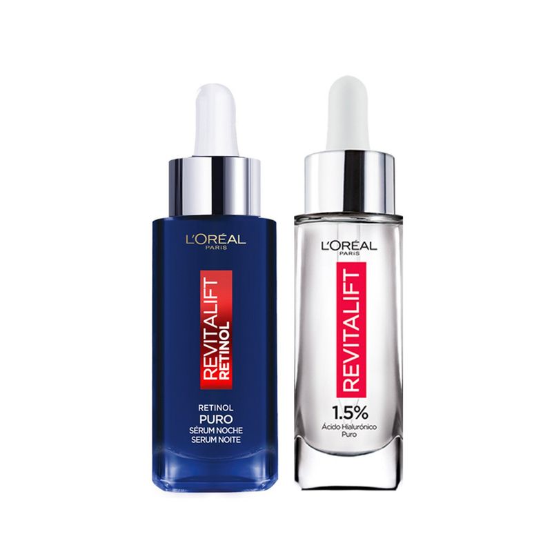 DERMO EXPERTISE - Rutina Revitalift Anti-edad: Sérum Rostro Ácido Hialurónico + Retinol de L'Oréal Paris Dermo Expertise