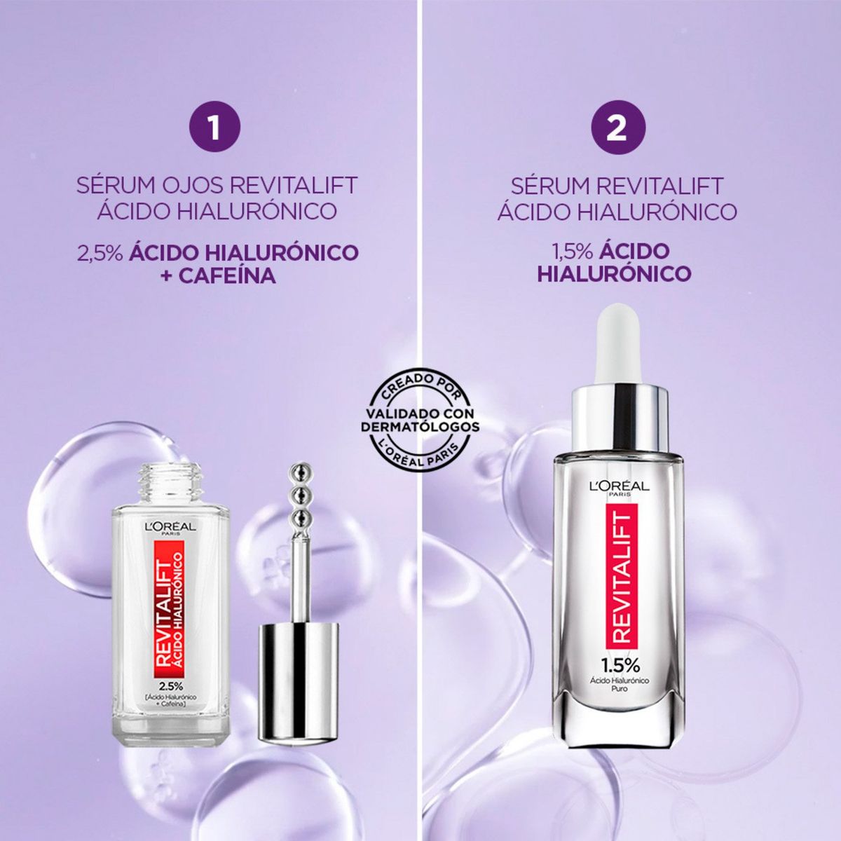 DERMO EXPERTISE - Pack Serum Ojos y Rostro Ácido Hialurónico Dermo Expertise