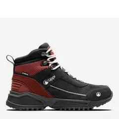 LIPPI - Hill Hiker Zapatilla Outdoor Mujer Impermeable Cuero Rojo