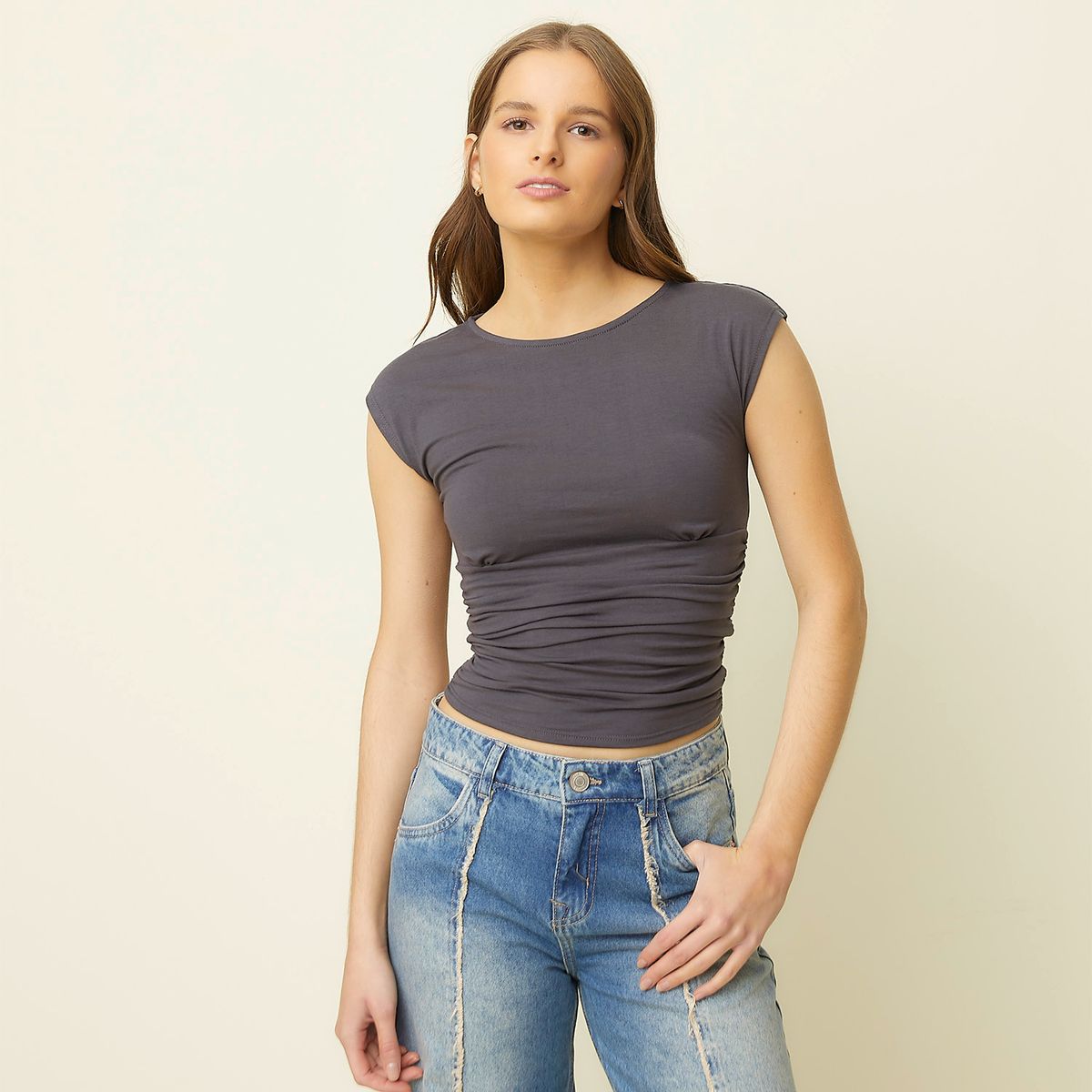 SYBILLA - Polera Algodón Mujer Sybilla