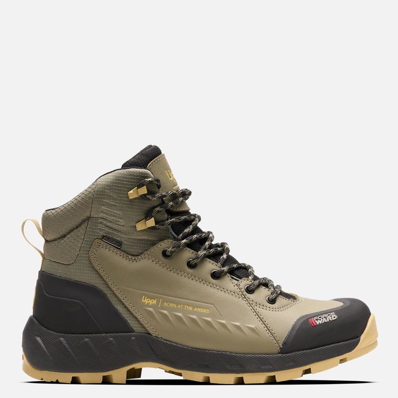 LIPPI - Tronador Zapatilla Outdoor Mujer Impermeable Cuero Verde Lippi