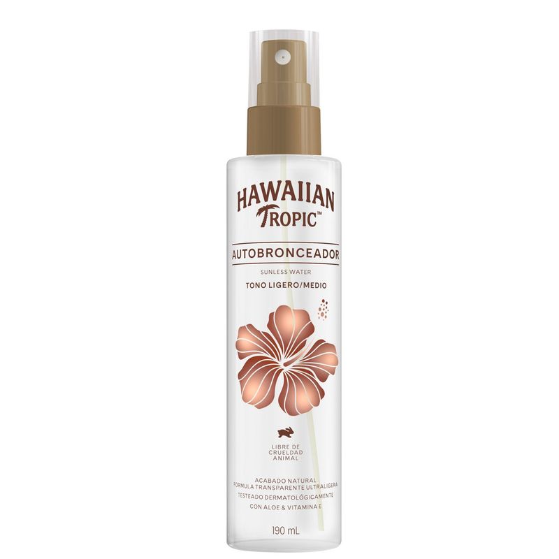 HAWAIIAN TROPIC - Bronceador Hawaiian Self Tanning Water 190Ml Hawaiian Tropic