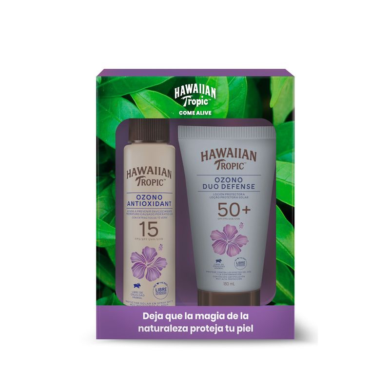 HAWAIIAN TROPIC - Pack Protector Solar Ht Ozono Bruma + Ozono Duo Hawaiian Tropic