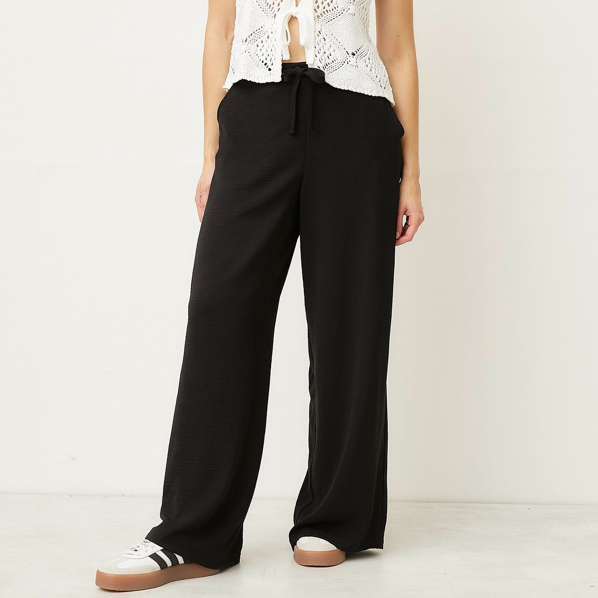 SYBILLA - Pantalón Relax Tiro Medio Mujer Sybilla