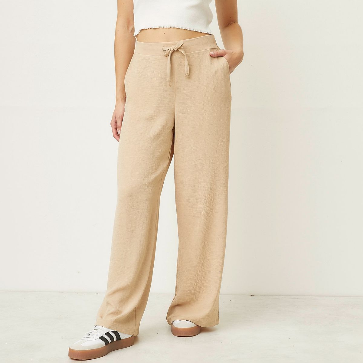 SYBILLA - Pantalón Relax Tiro Medio Mujer Sybilla