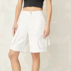 AMERICANINO - Short Cargo Algodón Mujer Blanco