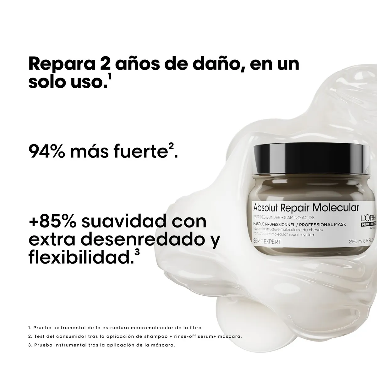 LOREAL PROFESSIONNEL - Máscara Reparación Molecular Absolut Repair Molecular 250ml  L'Oréal Professionnel